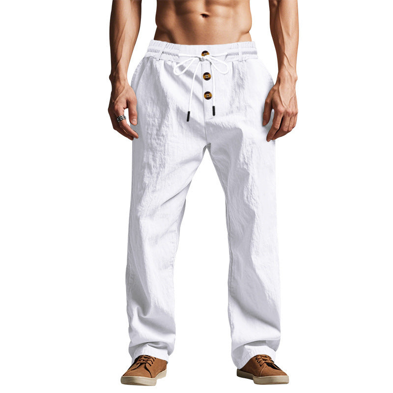 Pantalón de Playa para Hombre - Suelto Transpirable Deportivo Verano Talla Plus