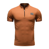 Polo Casual para Hombre - Cuello Mao Manga Corta Estilo Deportivo