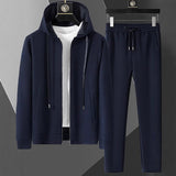 Conjunto Casual para Hombre - Chamarra y Pantalón Primavera Otoño Talla Plus