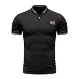 Polo Casual para Hombre - Cuello Mao Manga Corta Estilo Deportivo