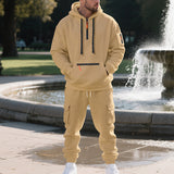 Conjunto Deportivo con Sudadera para Hombre - Forro Polar Cierre y Bolsillos
