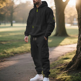 Conjunto Deportivo con Sudadera para Hombre - Forro Polar Cierre y Bolsillos